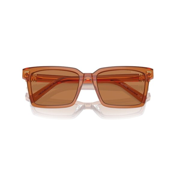 New MIU MIU Brown Square SMU 13Z 15T-2Z1 Sunglasses Women - Picture 4 of 6